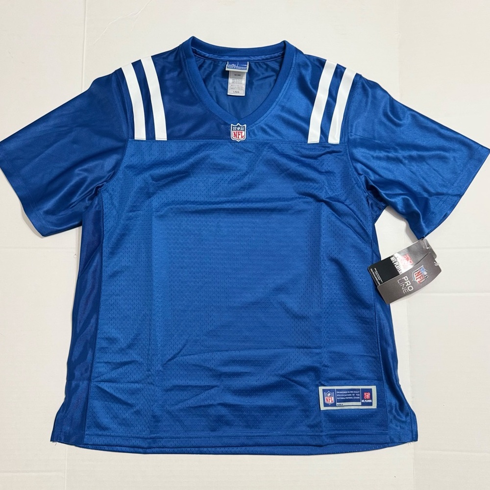 NFL Pro Line Colts Large Blank Blue Jersey NWT